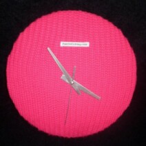 Pink Button Clock – £45  ( Sold )