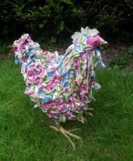 Floral Chicken Sculpture – £145 Sold