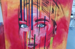 Summer – acrylics on canvas 100cmx100cm  Sold