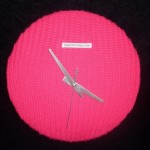 Pink Button Clock Image 1